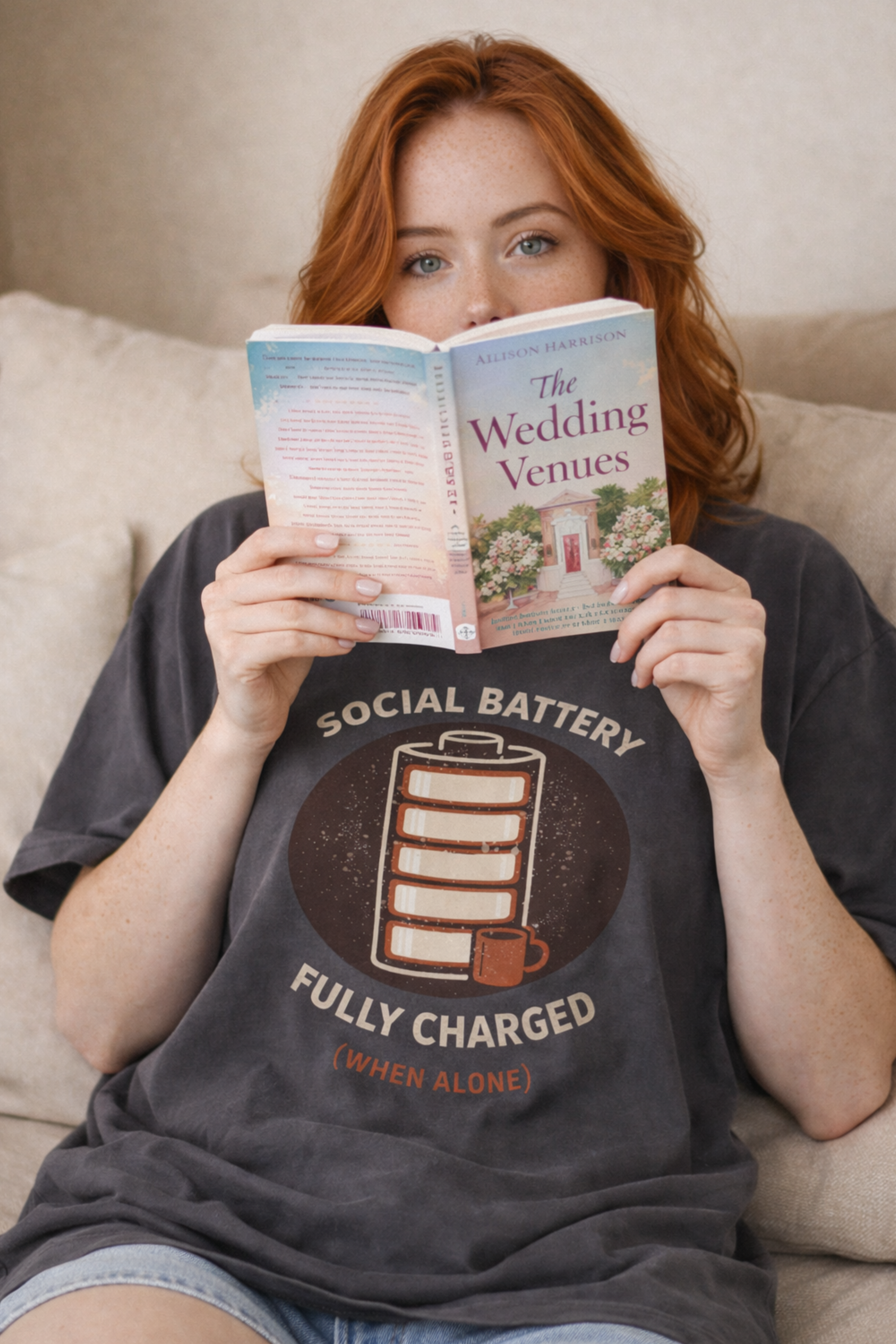 Social Battery Fully Charged —T-Shirt