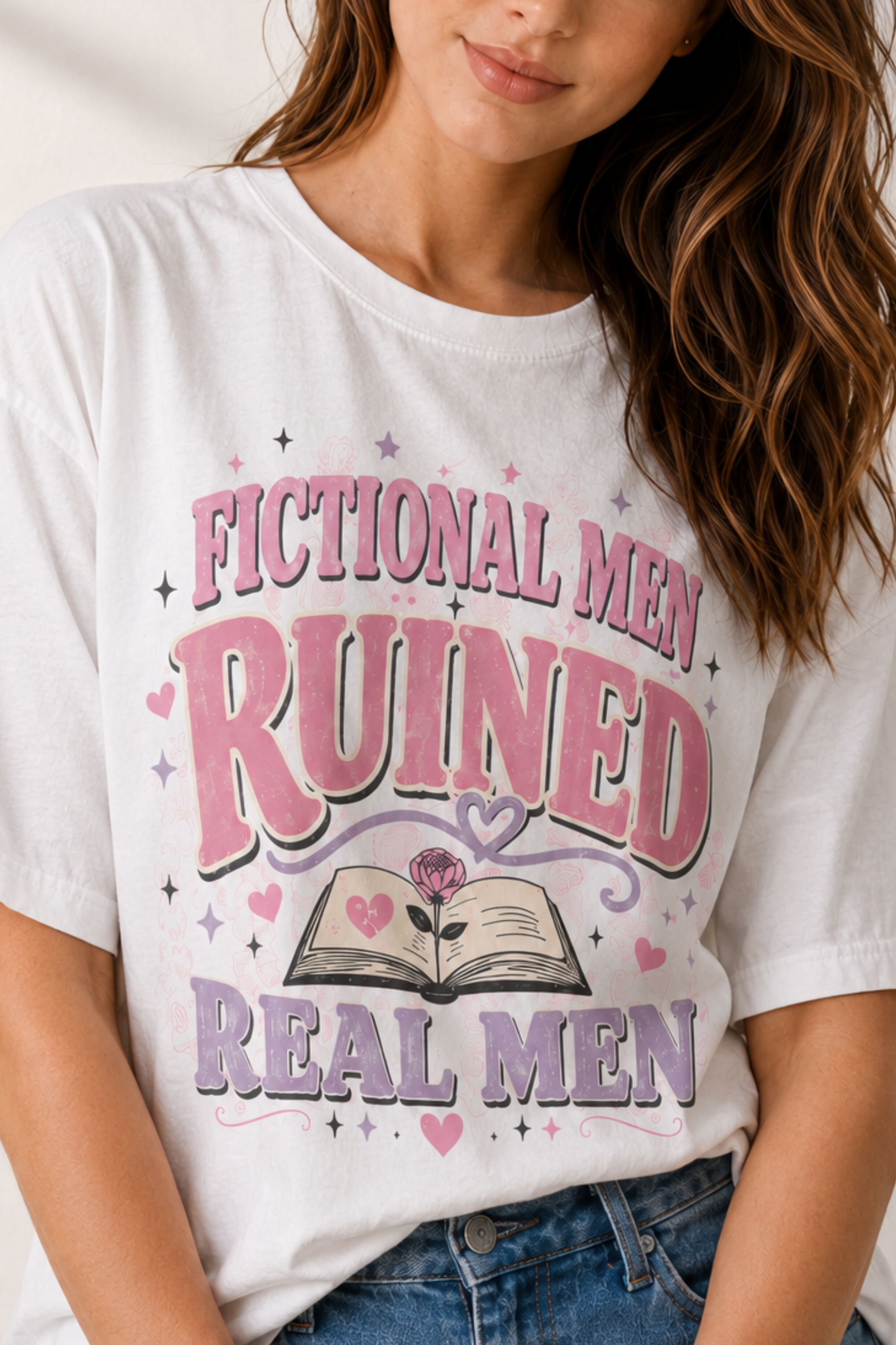 Fictional Men Ruined Real Men — T-Shirt