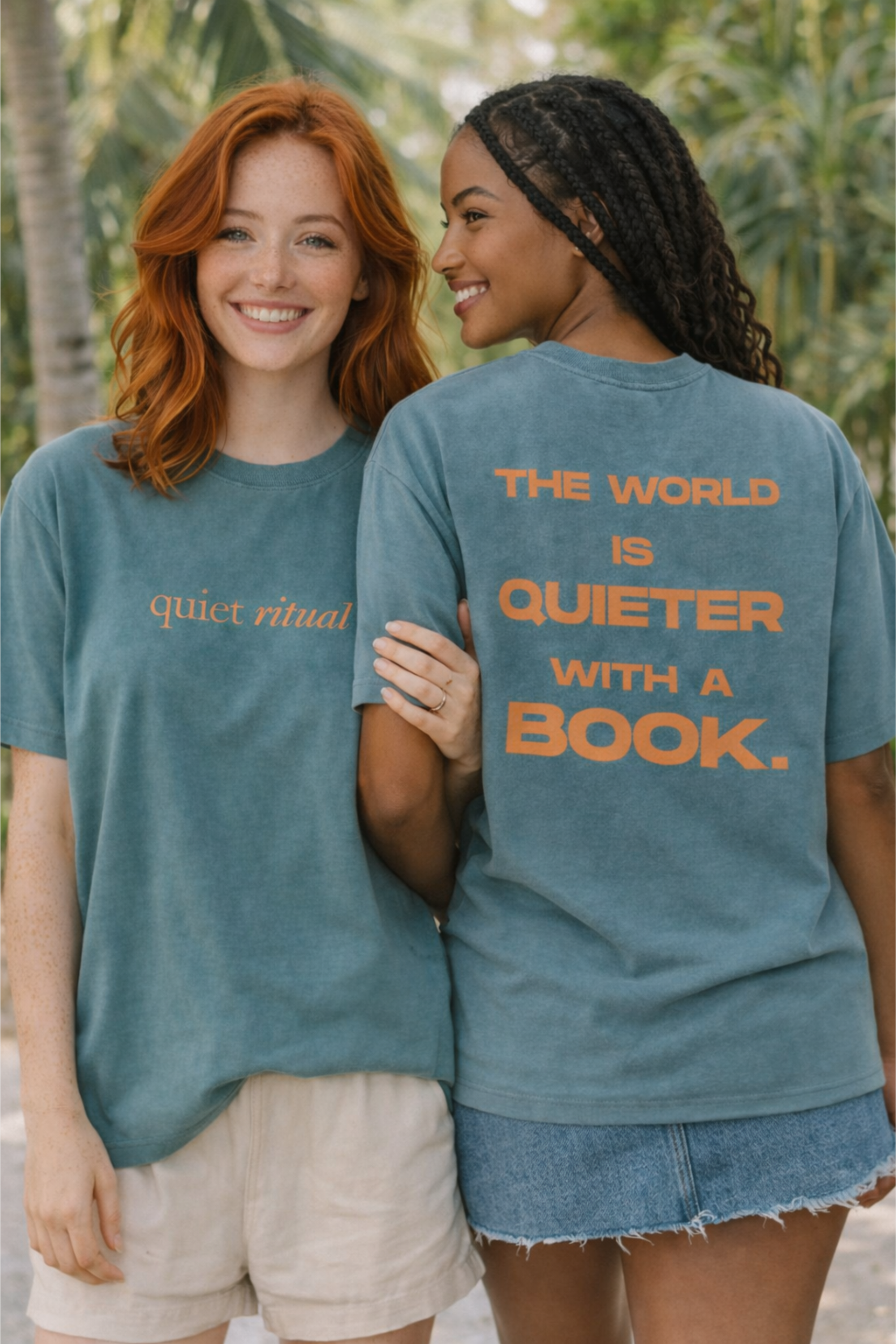 The World Is Quieter With Books - T-Shirt