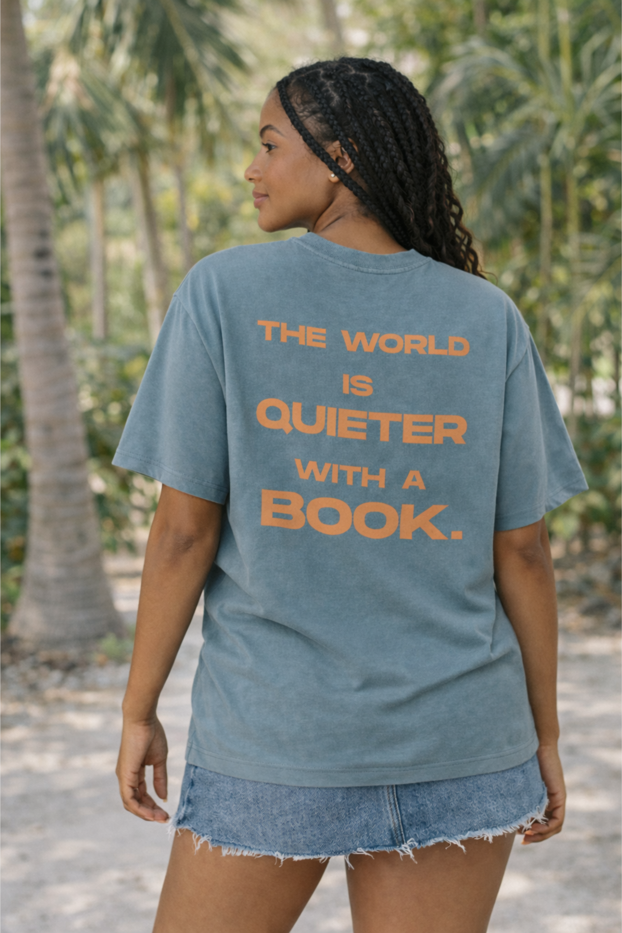 The World Is Quieter With Books - T-Shirt
