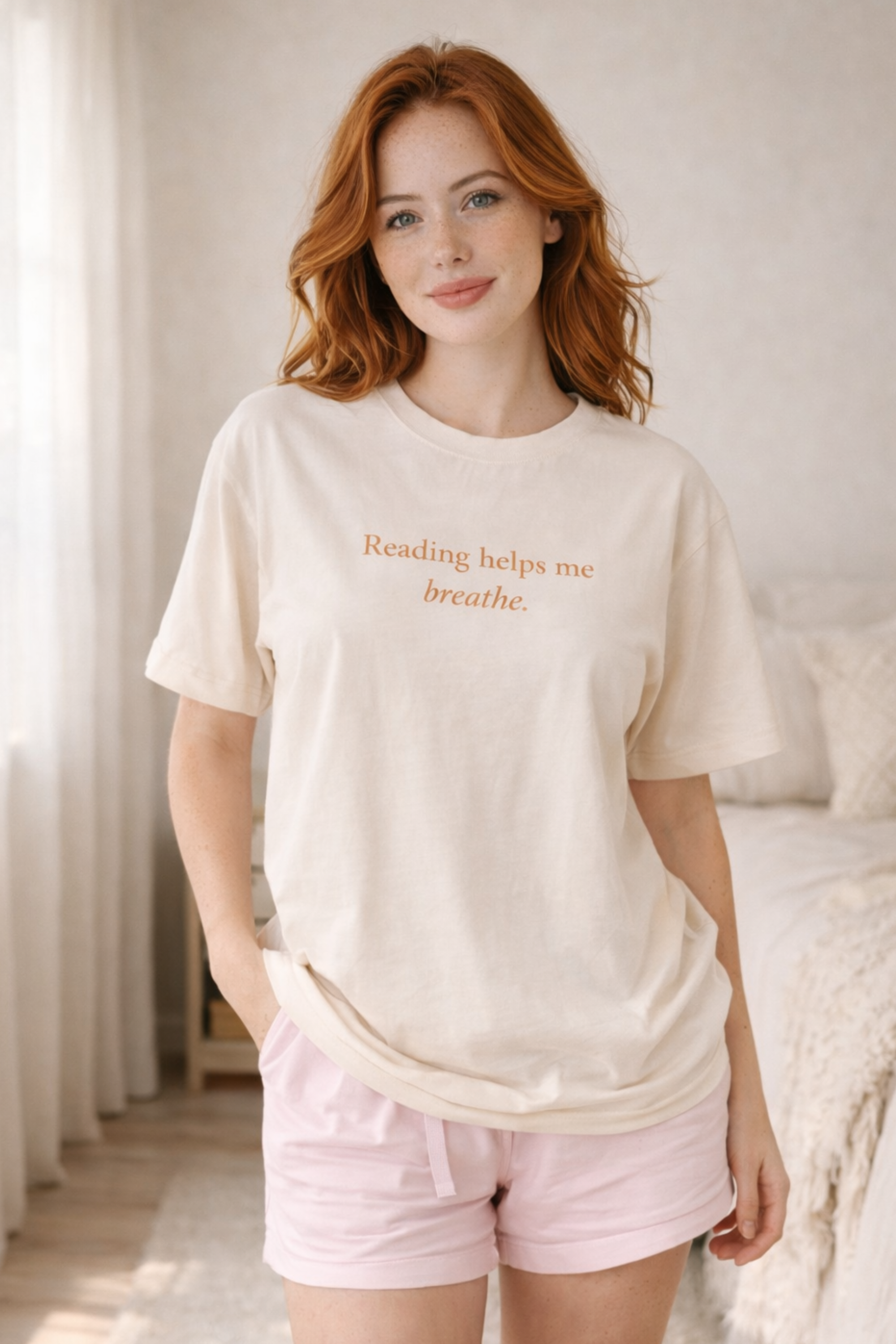 Reading Helps Me Breathe T-Shirt