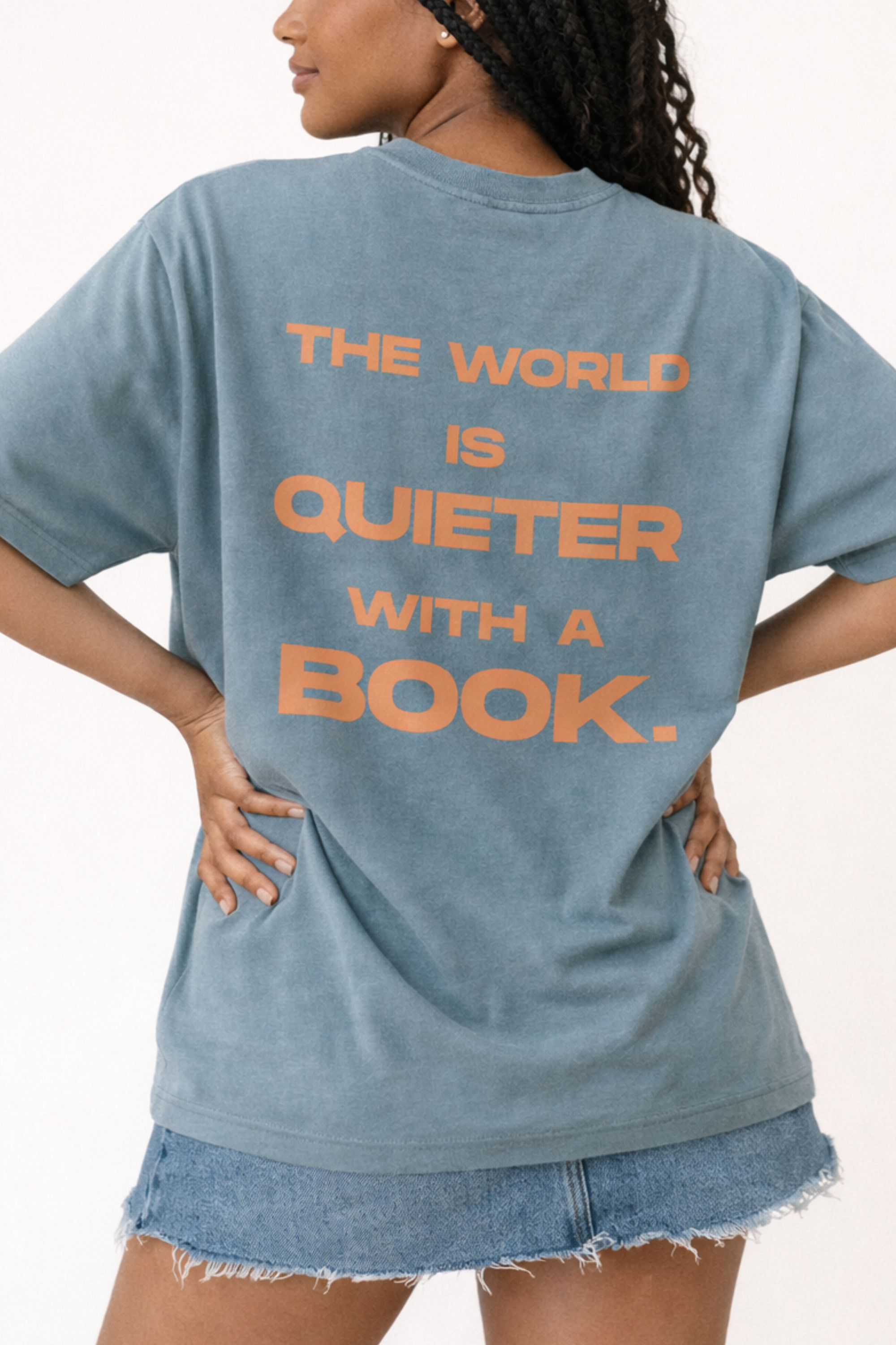 The World Is Quieter With Books - T-Shirt